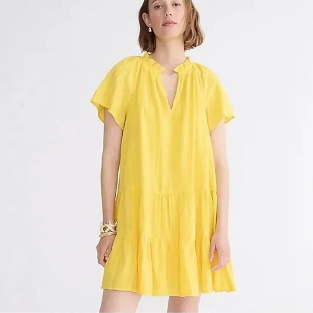 J Crew Ruffle-trim tiered dress Size XS